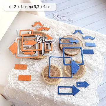 Нож "Стрелочки", 5,3х4 см (ScrapMania)