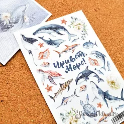 Набор наклеек А6 "Океания" (ScrapMania)