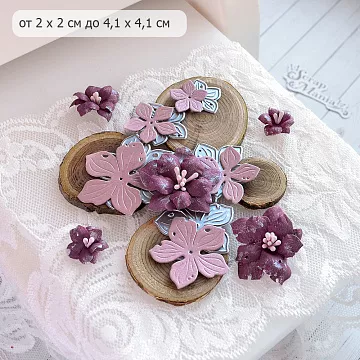 Нож "Цветок. Винтажный", 4,1х4,1 см (ScrapMania)