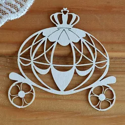 Украшение из чипборда "Карета 5" (Просто небо)