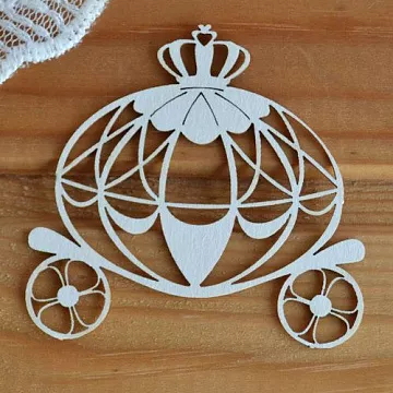 Украшение из чипборда "Карета 5" (Просто небо)