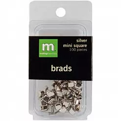 Набор брадсов "Серебряные квадраты" (Making Memories) Набор брадсов "Серебряные квадраты" (Making Memories)