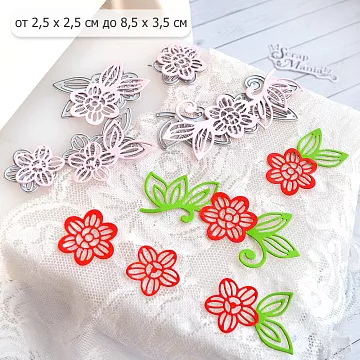 Нож "Кружево. Цветы сказочные. Акценты", 8,5х3,5 см (ScrapMania)