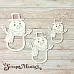 Чипборд "Снеговички. Шейкер. Снеговик маленький" (ScrapMania)
