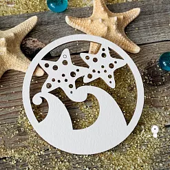 Украшение из чипборда "Морской элемент" (LeoMammy)