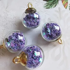 Набор стеклянных подвесок "Шар. Сиреневые звезды 2" (Китай) Набор стеклянных подвесок "Шар. Сиреневые звезды 2" (Китай)