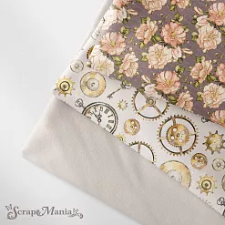 Отрез ткани 75х50 см "Девичья тайна. Фоновый. Кремовый" (ScrapMania)