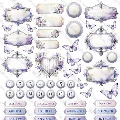 Бумага 30х30 см "Sunday Morning. Картинки для вырезания" (ScrapAndMe)