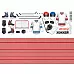 Лист с картинками 10х30 см "Хоккей. Экипировка 2" (ScrapMania)