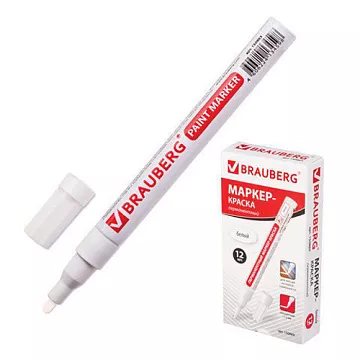 Маркер лаковый "Белый" (Brauberg)