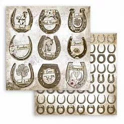 Бумага 30х30 см "Romantic Horses. На счастье" (Stamperia)