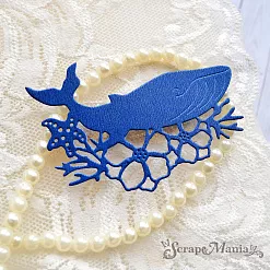 Нож "Море. Кит", 8,2х5,8 см (ScrapMania)