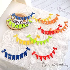 Нож "Детская гирлянда 2. Флажки", 6,2х3 см (ScrapMania)