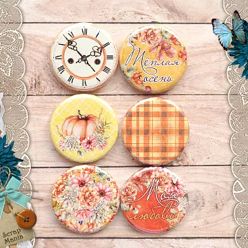 Набор фишек "Щедрая осень. Моя любовь" (ScrapMania)