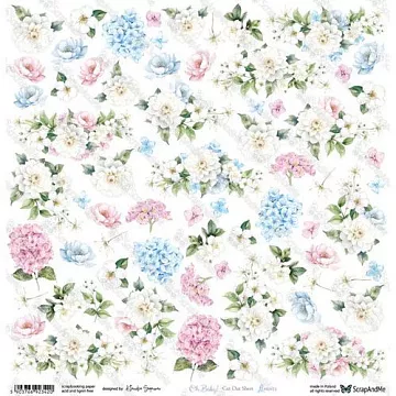 Бумага 30х30 см "Oh, Baby. Flowers" (ScrapAndMe)