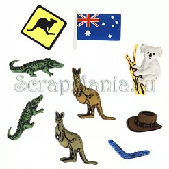 Набор пуговиц "Австралия" (Dress It Up)