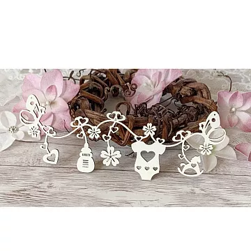 Чипборд "Подвеска с бабочками" (LeoMammy)