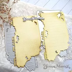 Нож "Блокнот. Фрагменты", 6х11,1 см (ScrapMania)