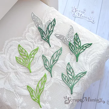 Нож "Листья тюльпанов", 4,8х5,6 см (ScrapMania)