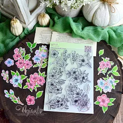 Штамп "Вишневый сад", 9х5 см (AgiArt) Штамп "Вишневый сад", 9х5 см (AgiArt)