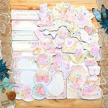 Набор высечек из бумаги "Первая любовь" (ScrapMania)