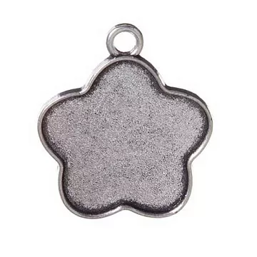 Основа под кабошон "Пряник", цвет черненое серебро