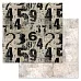 Бумага "Старый архив. Цифры на стене" (ScrapMania)