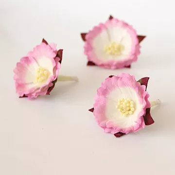 Цветок китайского пиона "Розовый с белым", 1 шт (Craft)