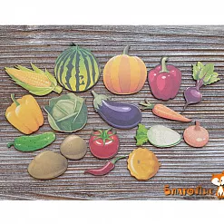 Набор украшений из цветного чипборда "Огород" (Благолис)