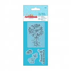 Набор штампов "Пуансеттия" (DoCrafts)