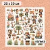 Калька 20х20 см "Маленький пират 23", плотность 110 гр/м2 (ScrapMania) Калька 20х20 см "Маленький пират 23", плотность 110 гр/м2 (ScrapMania)