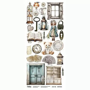 Бумага 13х27 см "Винтажная рапсодия 5" (Fantasy)