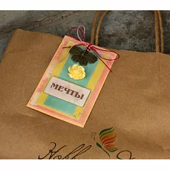 Набор для изготовления двух открыток и ярлычка "Яркий" (ScrapBerry's)