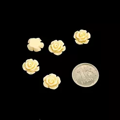 Акриловое украшение "Розочка", цвет нежно-желтый (Magic Hobby)