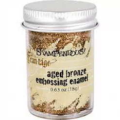 Пудра для эмбоссинга "Aged bronze" (Stampendous) Пудра для эмбоссинга "Aged bronze" (Stampendous)