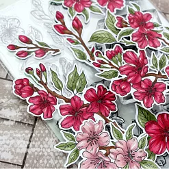 Штамп "Вишневый сад", 9х5 см (AgiArt) Штамп "Вишневый сад", 9х5 см (AgiArt)