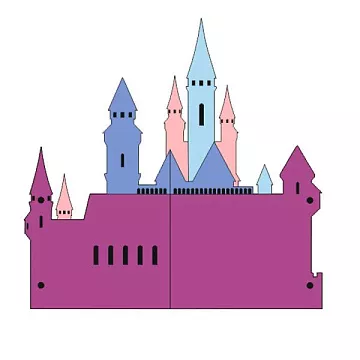 Заготовка для альбома 24х25 см "Замок. Хогвартс" (CraftStory)