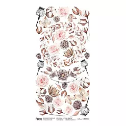 Тканевый лист 13х27 см "Снежные объятия - 3" (Fantasy)