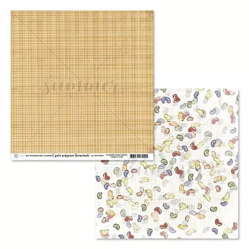 Бумага 30х30 см "С Днём рождения, волшебник! Волшебные бобы" (Golden Scrap)