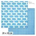 20х20 Бумага "Фономикс. Голубой. Дизайн 2" (ScrapMania)