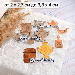 Нож "Русские сказки. Кухонная утварь", 3,8х4 см (ScrapMania) Нож "Русские сказки. Кухонная утварь", 3,8х4 см (ScrapMania)