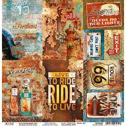 Бумага "Collateral Rust. Rusted Cards" (Ciao bella) Бумага "Collateral Rust. Rusted Cards" (Ciao bella)