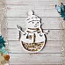 Чипборд "Этника новогодняя. Шейкер снеговик" (ScrapMania)