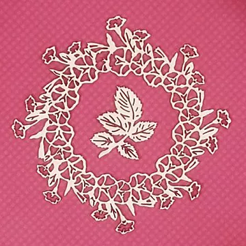 Набор украшений из чипборда "Рамка из цветов 2" (CraftStory)