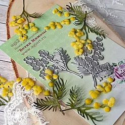 Нож "Ветки мимозы", 6,7х4,5 см (AgiArt)