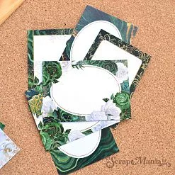 Набор карточек "Малахитовый цветок", 7х10 см, 16 шт (ScrapMania)