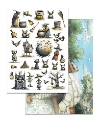 Набор бумаги А4 "Лукоморье", 8 листов (ScrapMania)