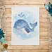 Тканевая карточка "Морячок. Кит" (ScrapMania)