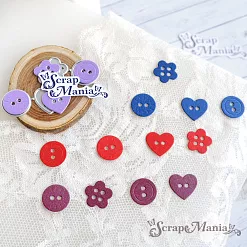 Нож "Пуговки. Сердечко", 1,6х1,6 см (ScrapMania)