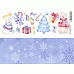 Лист с картинками 10х30 см "Новогодние мишки" (ScrapMania)